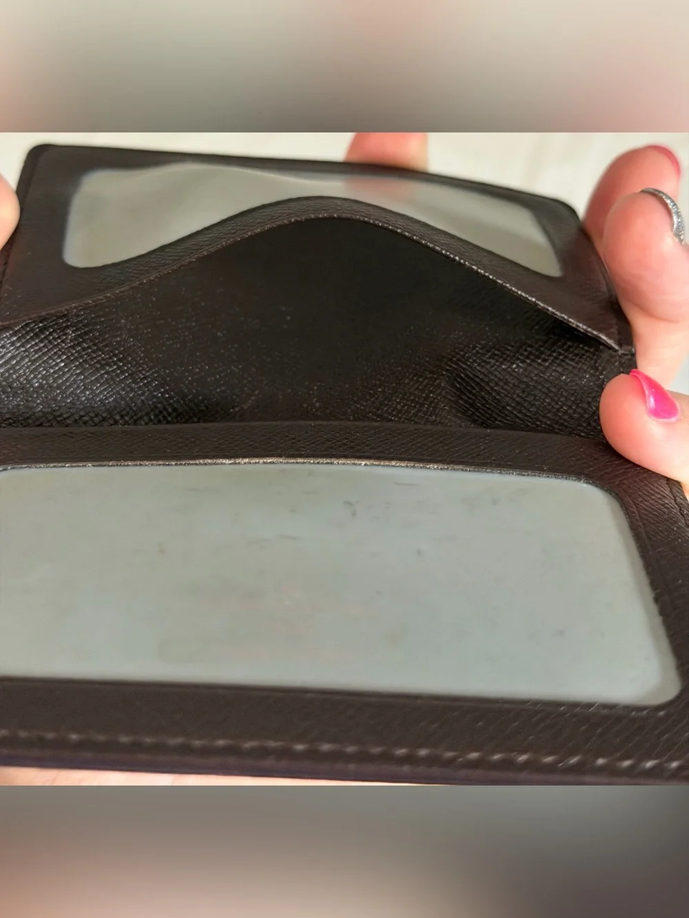 Louis Vuitton card holder in damier ebene